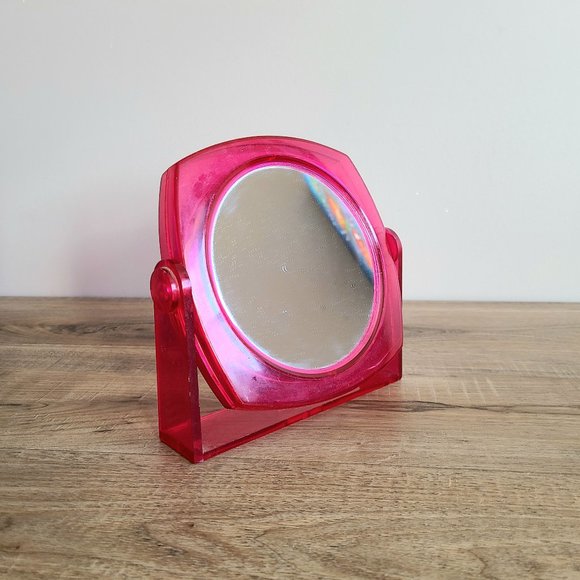 Vintage Lucite dual sided table or wall mirror. - Picture 1 of 6